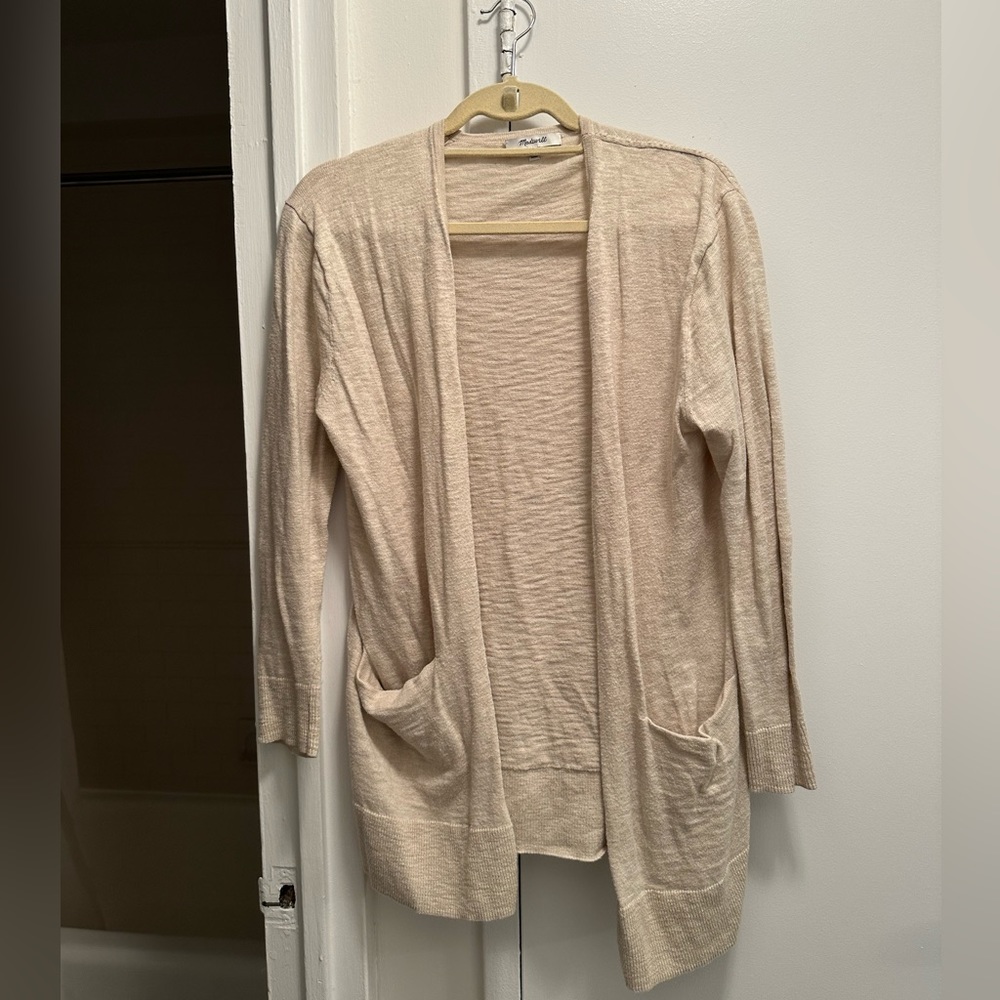 Beige Madewell Cardigan